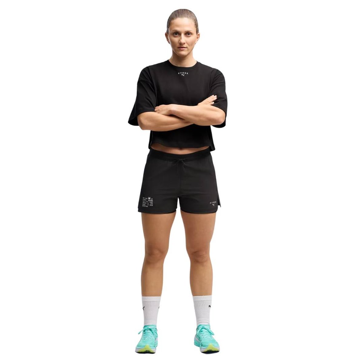 Calção Puma Hyrox 2 em 1 3" Preto Mulher, Tamanho M Mulher