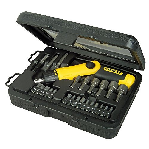Stanley 0-63-022 Pistol Grip schroevendraaier set met 25 stuks, meerkleurig