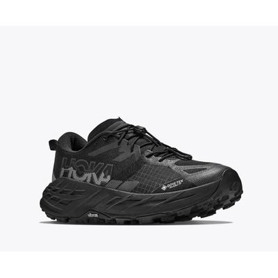 Trailrunningschuh HOKA ONE ONE "Speedgoat 7 Gore-Tex", Herren, Gr. 44, schwarz (schwarz, carbon schwarz), Synthetik, Textil, Schuhe, für anspruchsvolle Strecken, normale Dämpfung, wasserdicht