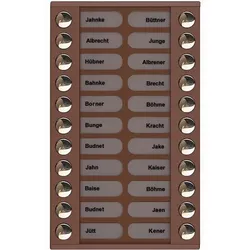 TCS Tür Control Audioaußenstation 2-reihig PET22-EB/04