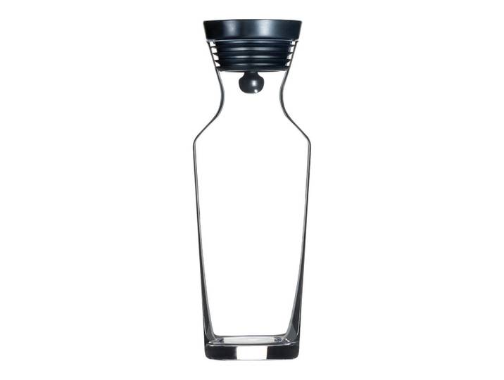 Chef Cuisine Wasserkaraffe Kristallglas, Edelstahlfarben, Transparent, Metall, Kunststoff, Glas, 1,5 l, 11.5x30.8x11.5 cm, Ausgießer, Deckel, Geschirr, Kannen & Karaffen, Wasserkaraffen & Krüge