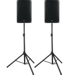 Pronomic C-215 MA 15" Aktivbox 2000 Watt Stativ Set