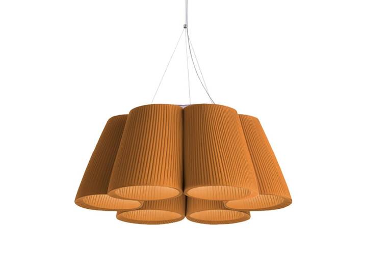 MODOLUCE lampe à suspension FLORINDA 6 (Plissé - Tissu)