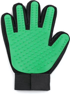Inspire Picks Silicone Pet Grooming Gloves For Hair Removal & Shedding Control right Green 5pcs