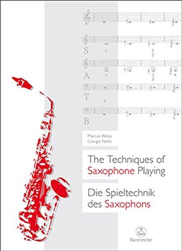 Marcus Weiss - Die Spieltechnik des Saxophons / The Techniques of Saxophone Playing - Preis vom 09.10.2026 07:28:09 h