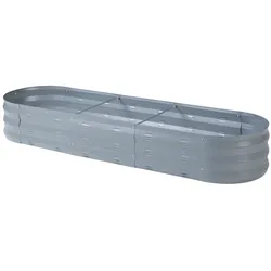 Helloshop26 - Hochbeet verzinkter Stahl 171 x 50 x 25 cm anthrazit