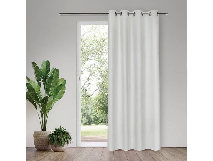 Verdunkelungsvorhang Carena , beige, B:140cm H:245cm, Polyester, HOME LIVING BY GERSTER, Gardinen, Verdunkelungsvorhang, SB-Ösenschal Blackout Carena