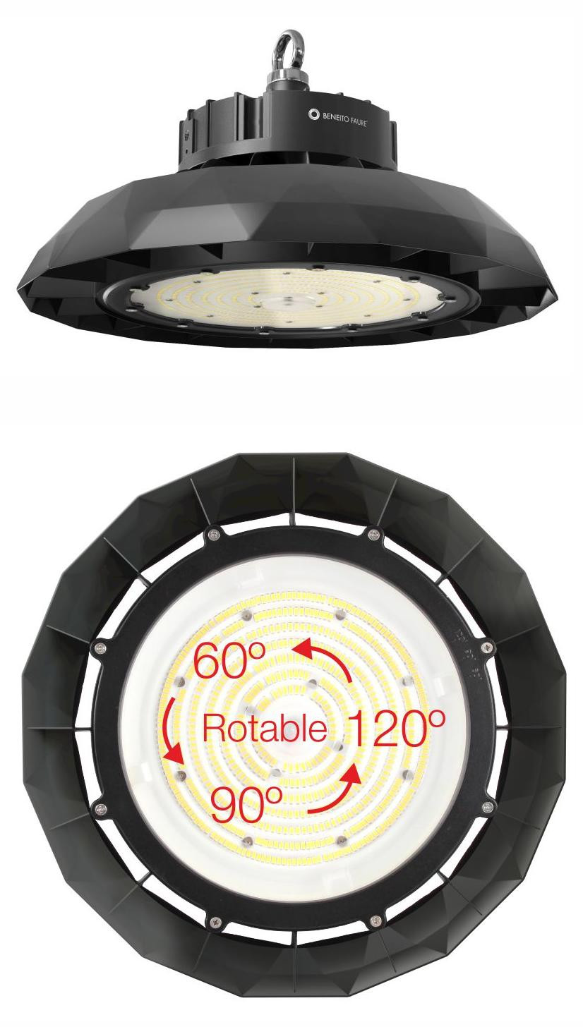 Beneito & Faure Industriële LED-lamp UFO-model met DALI-dimming 150W