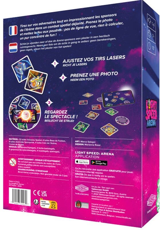 Intrafin Games Light Speed Arena - board game
