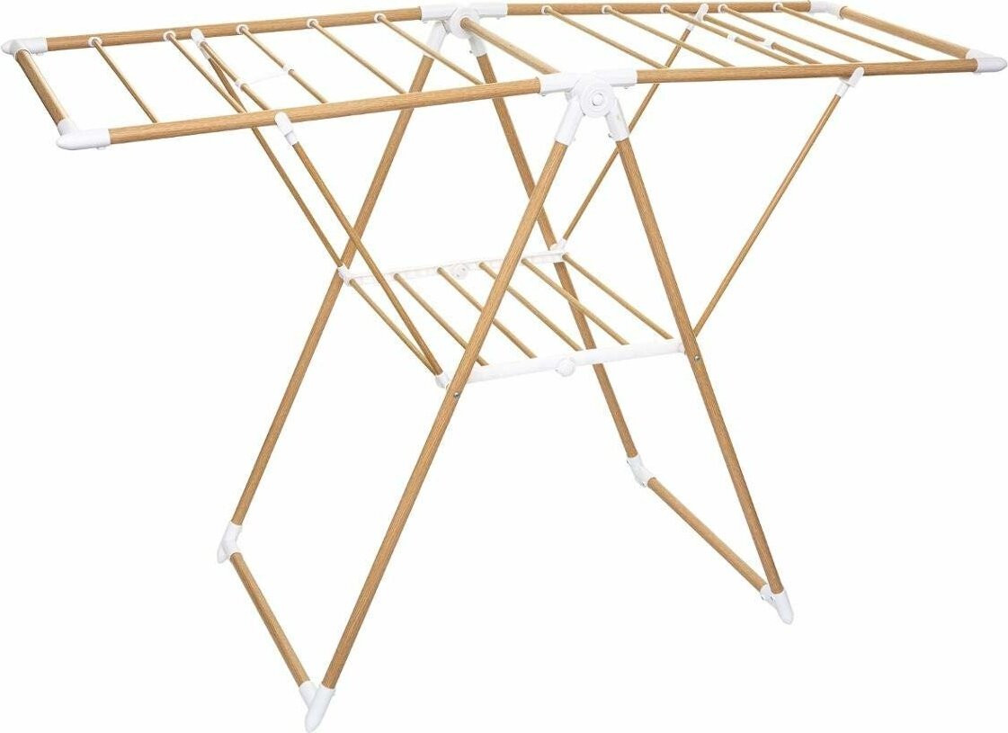 5five Simply Smart Opvouwbaar wasrek, houtlook bruin, lengte: 13 meter