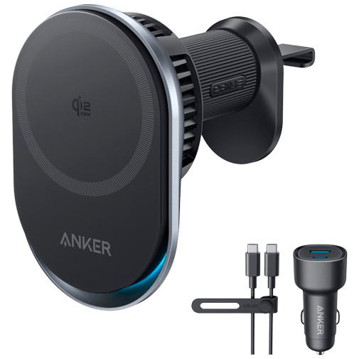 Anker Prime Kabellos Auto-Ladegerät 25W Schwarz
