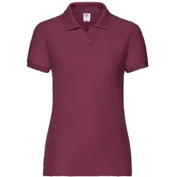 Fruit of the Loom, Damen, Sportshirt, Polo-Shirt Damen (S), Rot