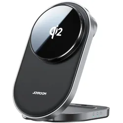 Joyroom 3-in-1 Foldable Wireless Charger (15 W), Wireless Charger, Schwarz