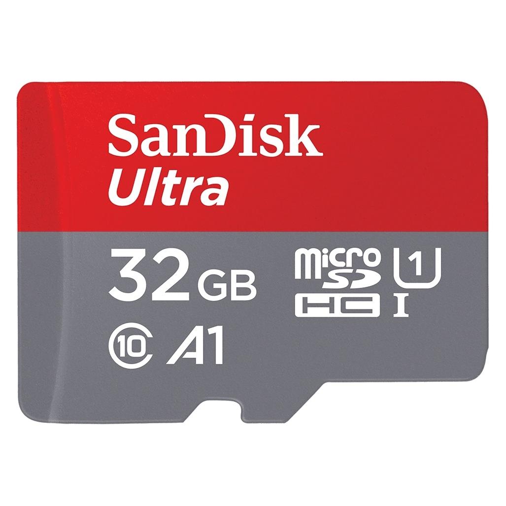 Sandisk Ultra A1 (32 GB, microSDHC, U1, UHS-I) (SDSQUA4-032G-GN6IA)