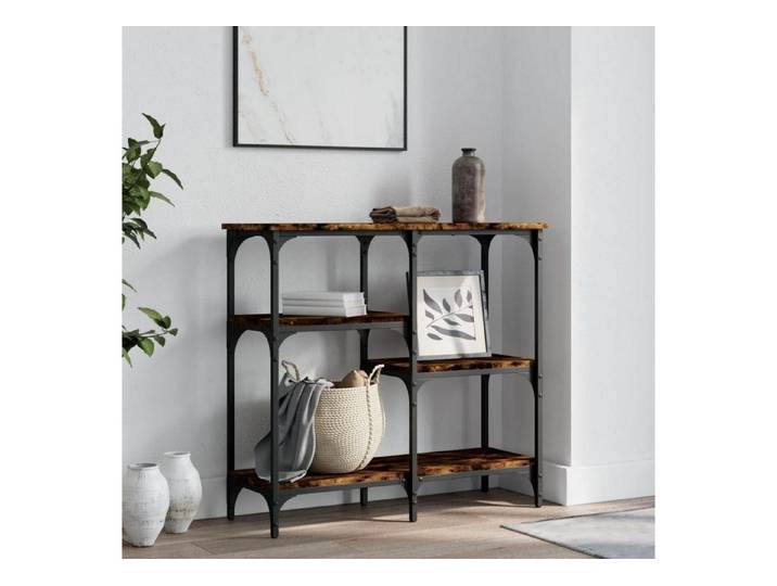 LuxusKollektion Konsolentisch Konsolentisch Räuchereiche 80x29x75cm (1-St)