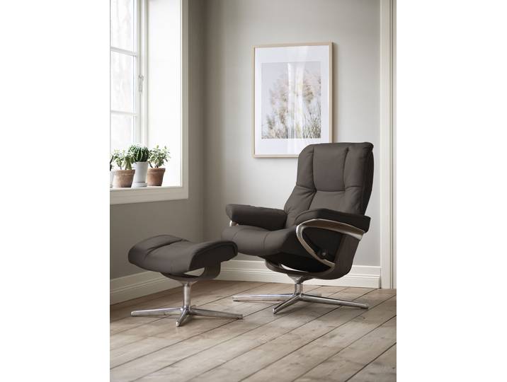 Relaxsessel, Braun, 83x74x102 cm, Leder Batick, Cross Base, Klassisch-Modern, Stressless
