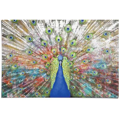 Poster REINDERS "Liebespfau", bunt (farbe bild(er): mehrfarbig), B:91,5cm H:61cm, Papier, Bilder, Poster