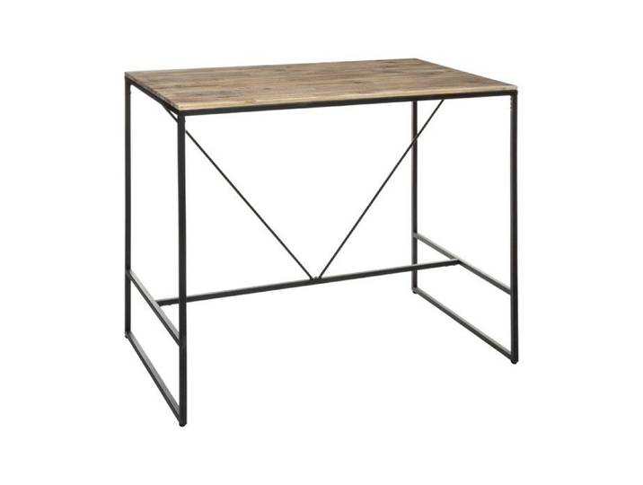 Table à manger bar  Edena  acacia métal L115cm - Atmosphera Créateur d'intérieur
