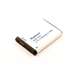 Akku für Samsung NV 100HD, Typ SLB-1137D, 1100 mAh