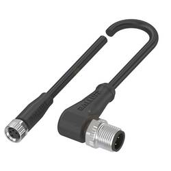 BALLUFF BCC03K2 Verteilerleitung Buchse, gerade, Stecker, gewinkelt 1.00 m Polzahl Sensoren: 4, 4 1 St.