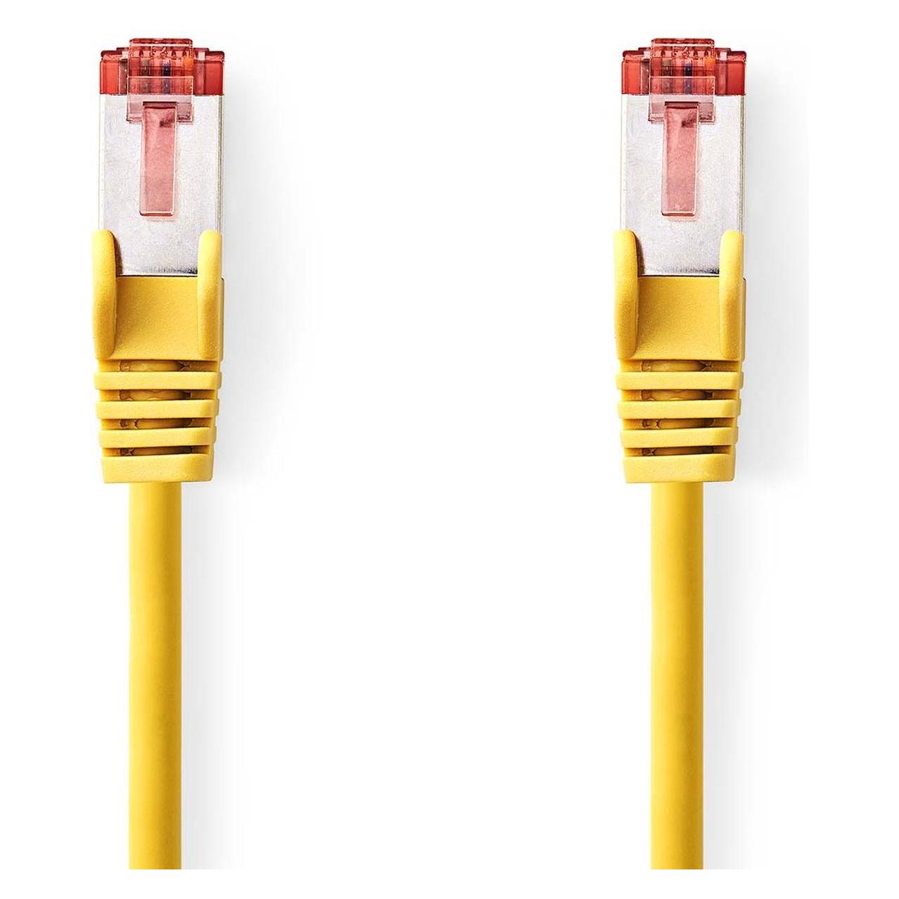 Nedis CAT6-Netzwerkkabel | RJ45 Stecker | RJ45 Stecker | S/FTP | 5.00 m | Rund | LSZH | Gelb | Label (S/FTP, CAT6, 5 m) (CCGL85221YE50)