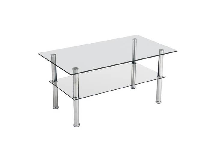 Table Basse Rectangulaire - Cristal - Venprodin - 43X90X50Cm -
