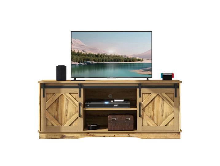 HAUSS SPOLE TV-Schrank TV-Schrank Fernsehtisch TV Board TV- Lowboard (150(L) X 40(B) X 60(H) Entertainment Center mit 2 klassischen