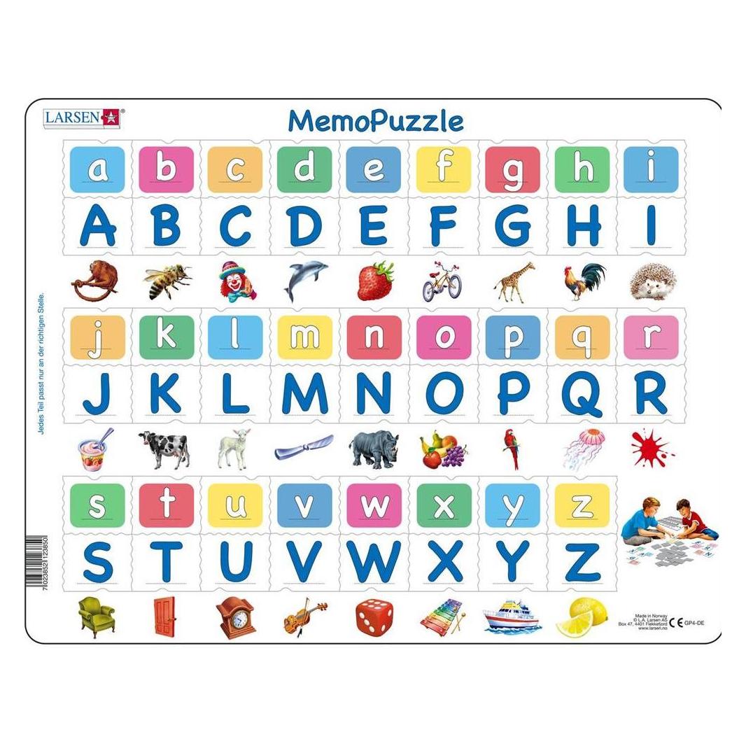 Larsen Memo Das Alphabet mit 26 Gross- und Kleinbuchstaben (Deutsch) (GP426-DE)