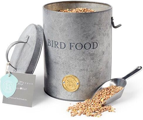 Burgon & Ball Sophie Conran Galvanized Bird Food Tin