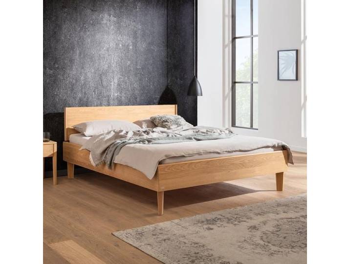 Bett Gordij Komfort Eiche Massivholz 200x200cm höhenverstellbar