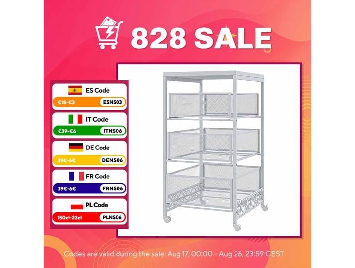 Chariot auxiliaire Homcom avec roulettes à 3 niveaux, 3 paniers, 34X29.5X57.5 cm, blanc