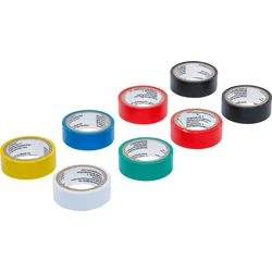 BGS DIY 80838 Sortiment COLOR Multi Klebeband Länge 3 Meter 8 Rollen / Packung