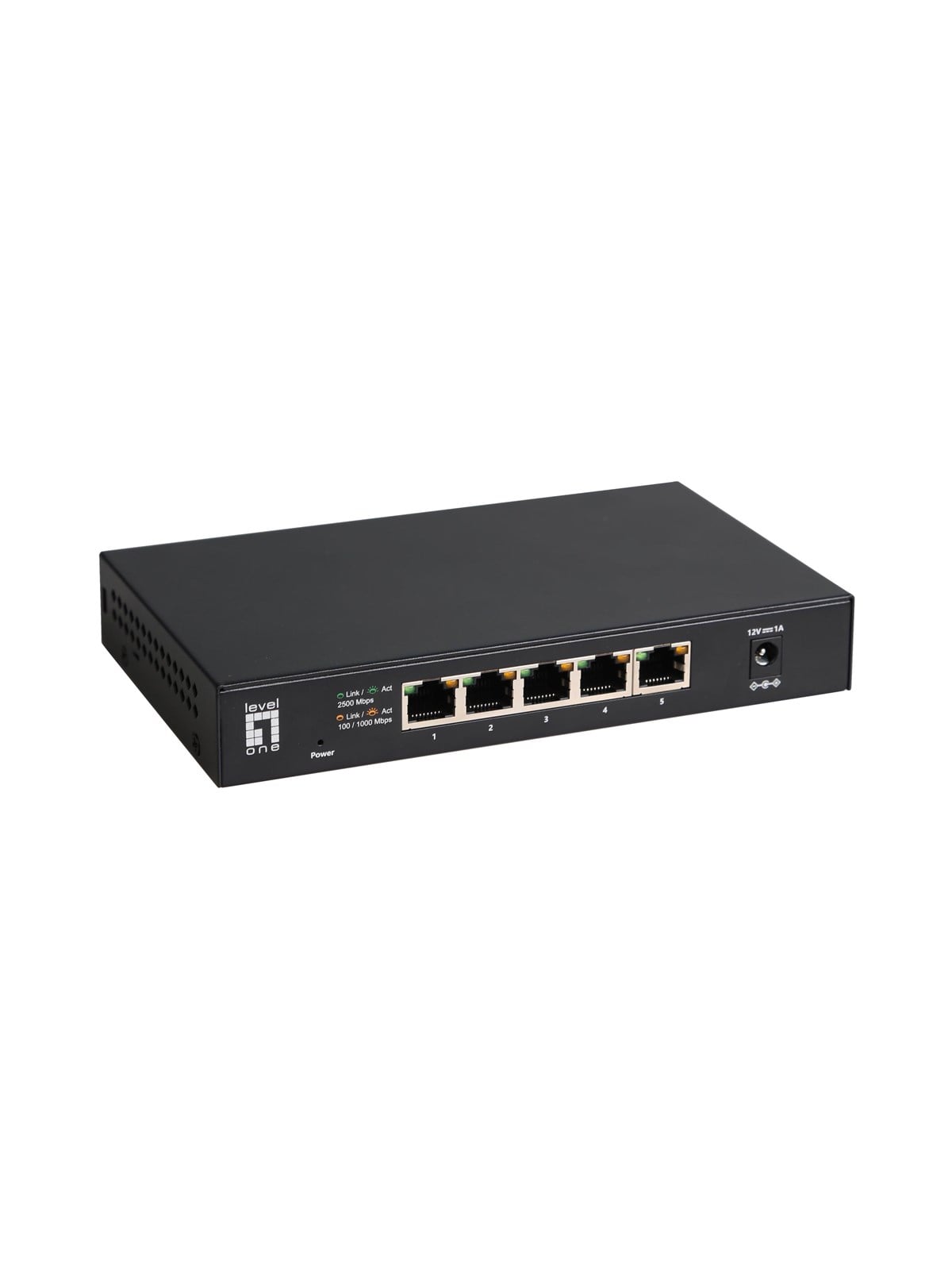LevelOne GEU-0525 5-Port Unmanaged 2.5-Gigabit Ethernet Switch
