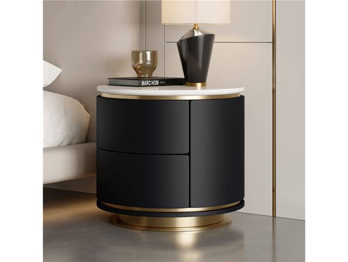 Tables De chevet rondes délicates, légères, De luxe, modernes, italiennes, tendance, simples, meubles De chambre à coucher