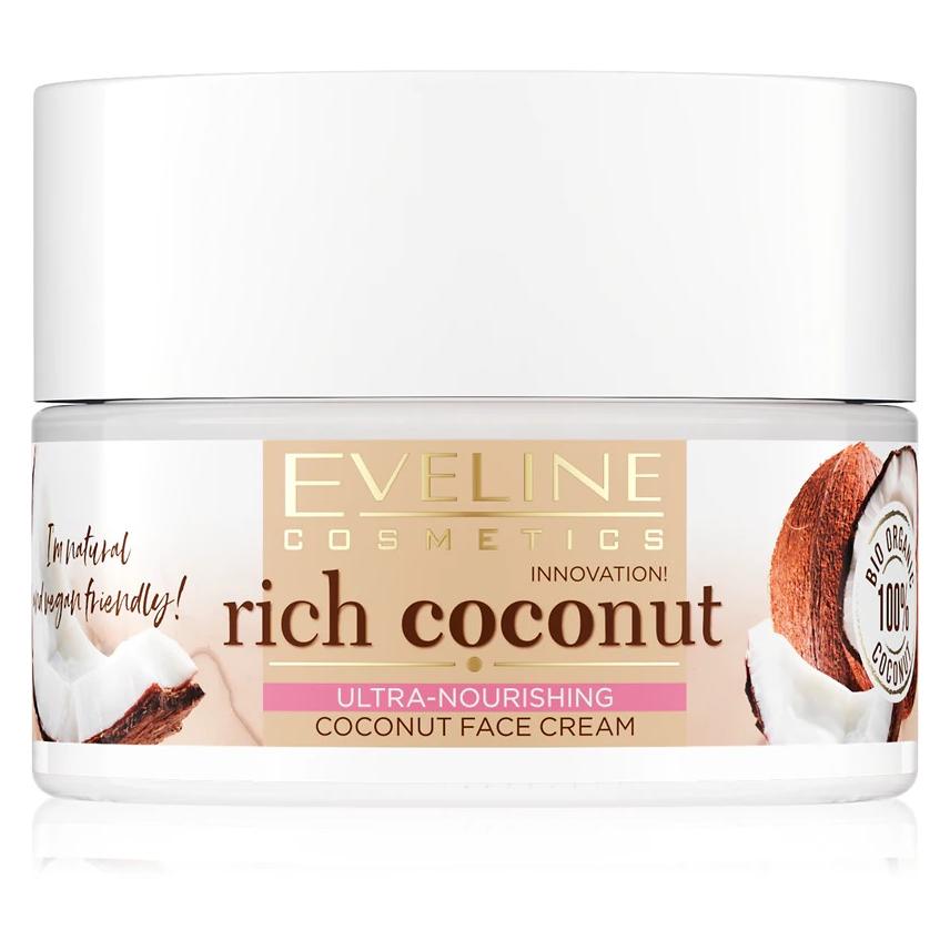 Eveline Rich Coconut coconut face cream is extremely nourishing 50ml (50 ml, 24h Creme) (0830249)