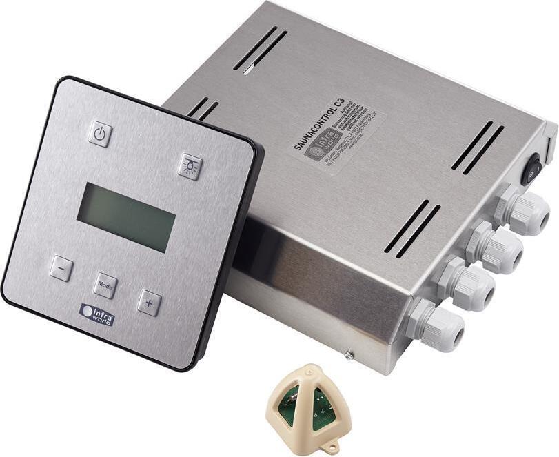 "Saunacontrol C1" für Verdampfer- u. Saunaofen + Infrarot (FH)