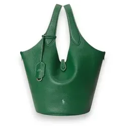 Polo Ralph Lauren für Damen. 428P21989009 Polo Play Tragetasche aus grünem Leder (OSFA), Lässig