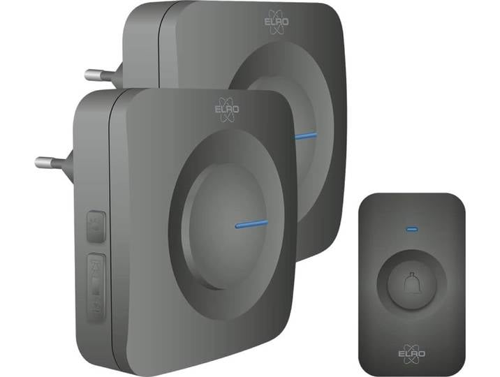 Sonnette sans fil\, 2 carillons de porte avec affichage pour malentendants\, bouton-poussoir de sonnette résistant aux intempéries