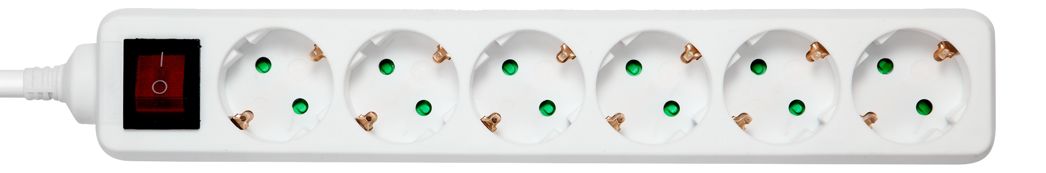 Deltaco 6 Socket Power Strip GT-0653