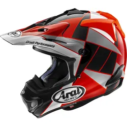 Arai MX-V EVO Peak, Motocrosshelm - Rot/Schwarz/Grau - M