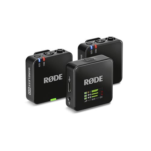 RØDE Wireless GO (Gen 3) Compacte Draadloze Microfoon met 32-bits Float Opname en Automatische Niveauregeling, Zwart