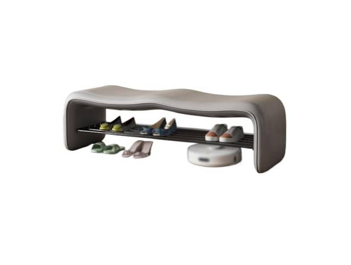 Vfs8dQ5kt Schlafzimmerbank Schuhwechselhocker Eingangshocker Designer Garderobensofa, langer Hocker, Betthocker(Grigio,Mittel)