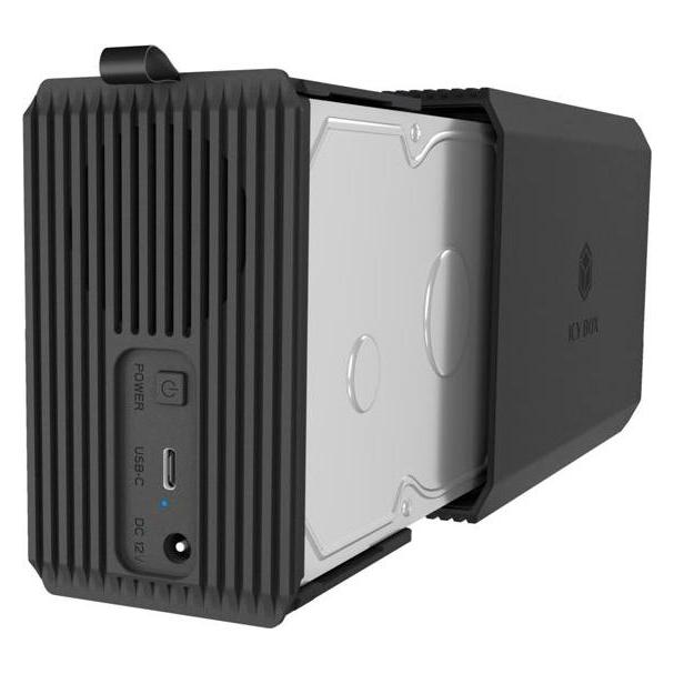 Icy Box IB-RD3720-CU3 - 60TB RAID mit Lüfter 2-bay 2.5"/3.5" SATA HDD/SSD (2.5", 3.5") (IB-RD3720-CU3)
