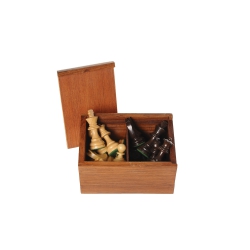 Engelhart Schachfiguren schwarz-natur Königshöhe 76 mm 257735