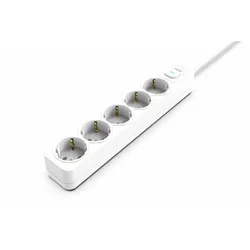 Inca IPW-44GB Spannungsschutz Weiß 5 AC-Ausgänge 230 V 1,5 m
