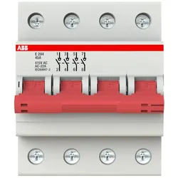 ABB E204/45G Trennschalter 4P, 45 A, Schaltgriff grau, Änderung Ursprung + Gebrauchskategorie 2CDE284001R1045