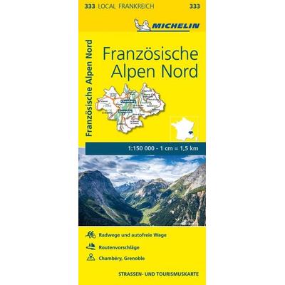 Michelin Französische Alpen Nord, Karte von , Michelin, 978-2-06-721054-7