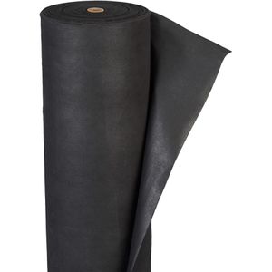 Relaxdays Unkrautvlies 10025475, 1 x 50 m, 150 g/m², schwarz, aus Polypropylen, UV-beständig