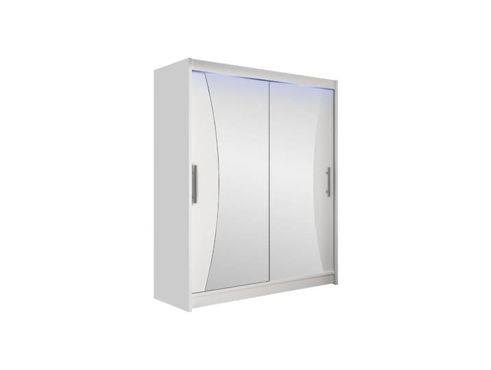 SCHWEBETÜRENSCHRANK Westa IX, mit RGB LED Beleuchtung
