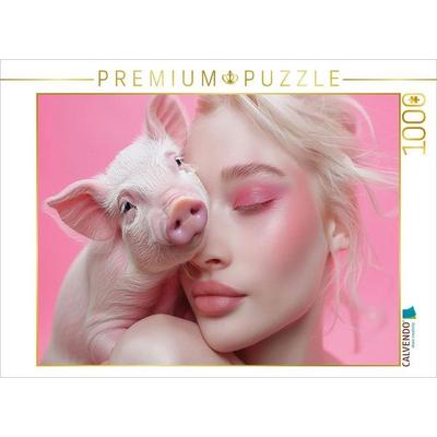 CALVENDO Puzzle Rose Ferkel | 1000 Teile Lege-Größe 64x48cm Foto-Puzzle für glückliche Stunden, Sonstige von , Calvendo Puzzle